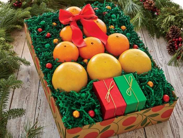 giỏ trái cây tặng Lễ Giáng Sinh
